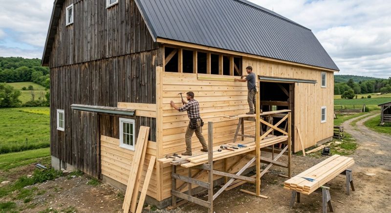 Barn Siding Installation in Fulton County, GA