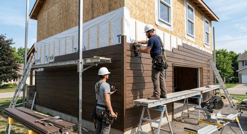 Faux Wood Siding Installation in Fulton County, GA