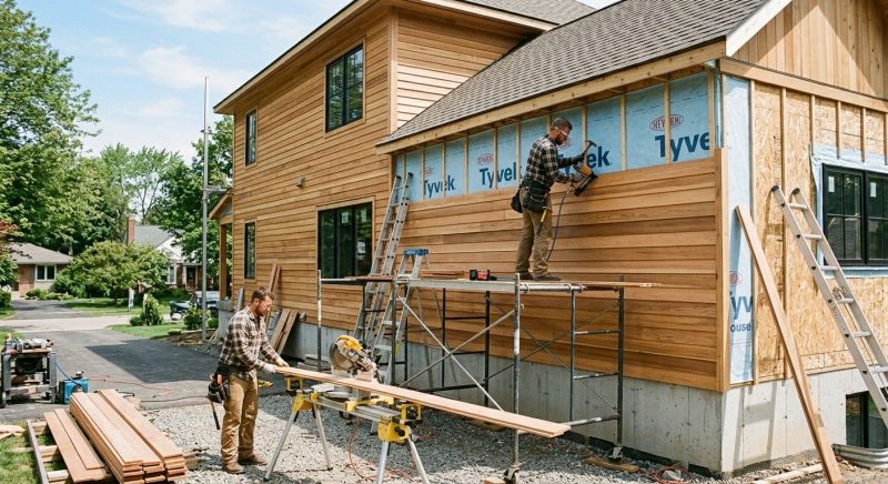 Faux Wood Siding Installation in Jonesboro, GA