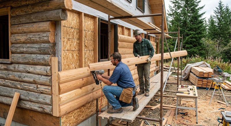 Log Siding Installation in Ellenwood, GA