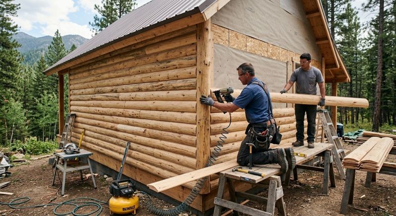 Log Siding Installation in Fayette County, GA