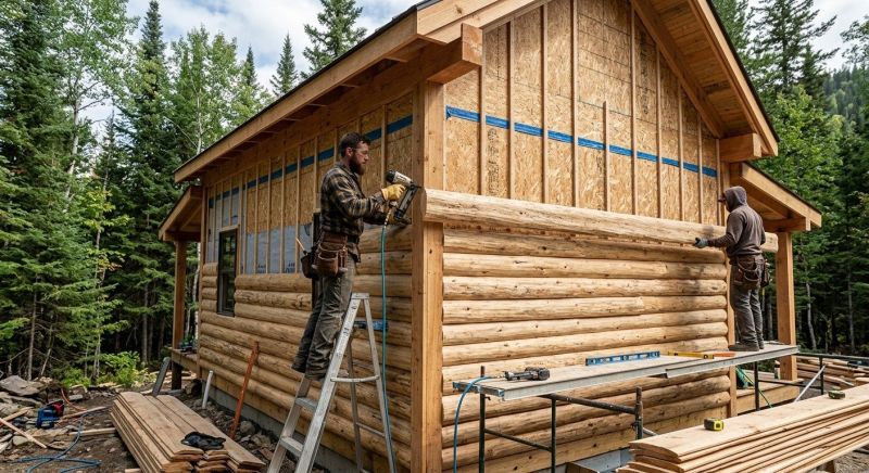 Log Siding Installation in Sharpsburg, GA