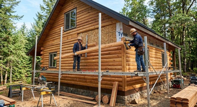 Log Siding Installation in Williamson, GA