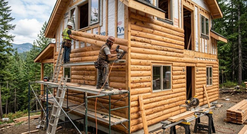 Log Siding Installation in Williamson, GA