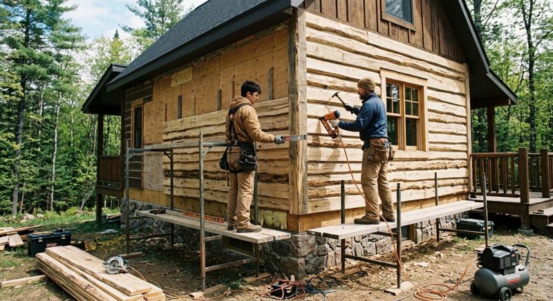 Log Siding Replacement in Clayton County, GA