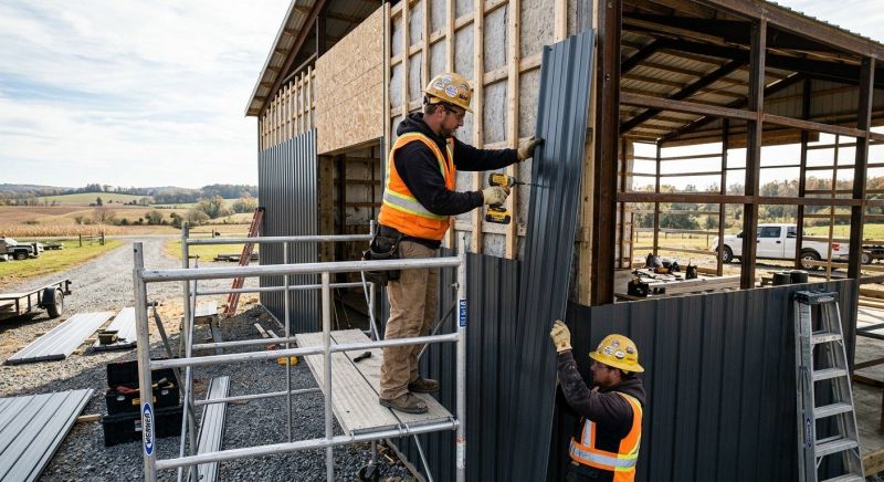 Metal Barn Siding Installation in Clayton County, GA