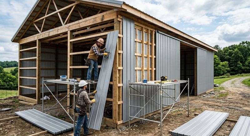 Pole Barn Siding Installation in Clayton County, GA